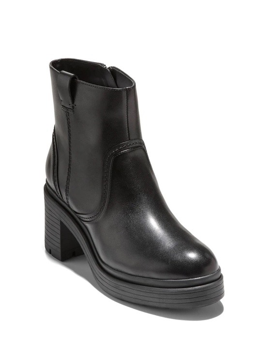 Cole Haan Shoes - New Cole Haan Paz Pull On Booties In Black Leather Sz 8